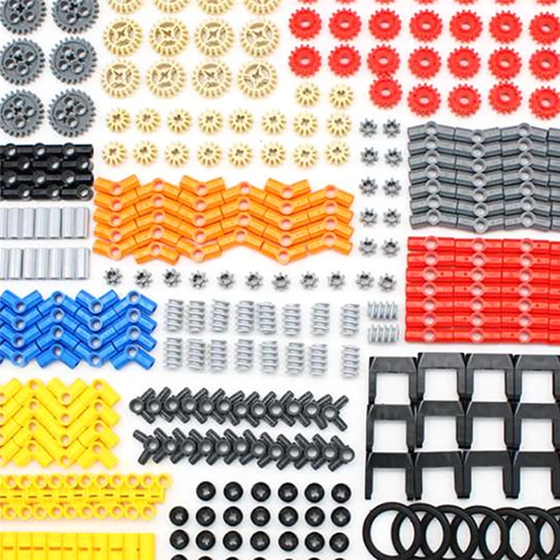 579PCS MOC Bulk Technical Parts Liftarm Bricks Set Axle Connector Gear Tank Link Chain Tracks 3711 57518 Building Blocks-ABVP