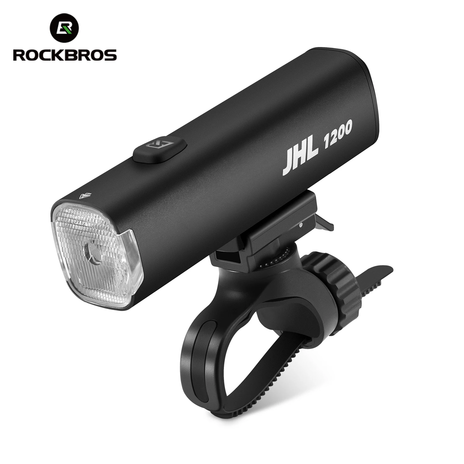 ROCKBROS رئيس ضوء خفيفة الوزن 1200LM عالية مشرق مصباح 5000mAh بطارية ذات سعة كبيرة نوع-C شحن ضوء الدراجة الملحقات
