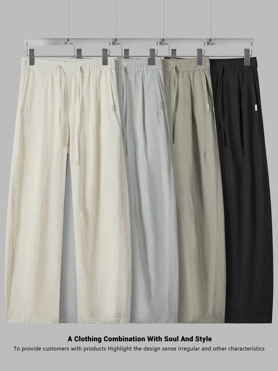 Fashionable Breathable Men's Casual Pants Loose Fit Straight Leg Original Color Summer Wear Comfortable Stylish Loose Jeans