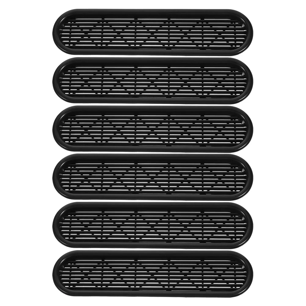 

6 PCS Wardrobe Ventilation Accessories Dryer Cover inside Mesh Adjustable Plastic Grille Floor Air Covers