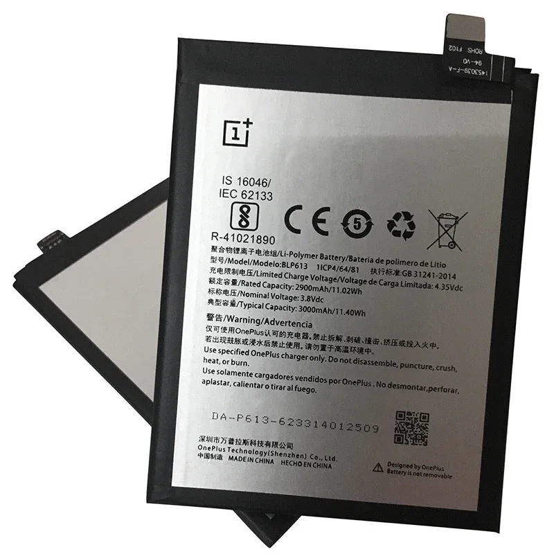 100% Original New Top quality BLP613 3000mAh Replacement battery For OnePlus 3 One Plus 3 Three Batteries Fast Shipping