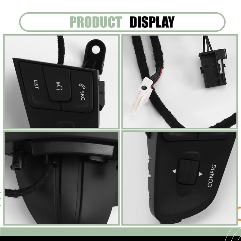 

For 508/508SW Car Steering Wheel Multifunction Switch 9677976377 9822109077 Cruise Control/Volume Controller-A54R