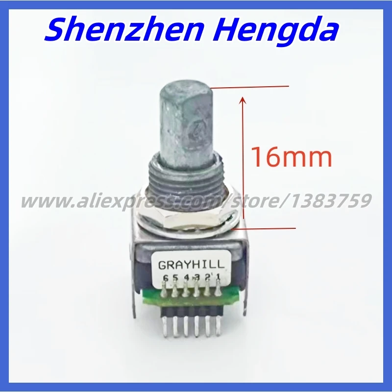 1Pcs Photoelectric Encoder Switch 24 Positioning 62SY15019 Monitor Car Navigation 14 * 17MM Shaft Length 16MM 6Pin