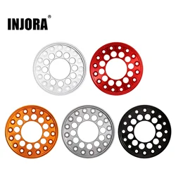 INJORA 4PCS CNC Aluminum Outer Beadlock Ring for 1.0