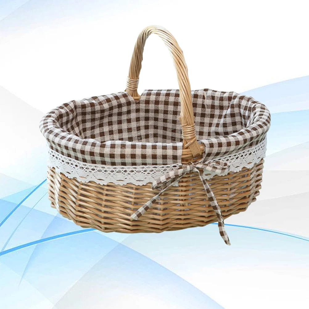 Gift Storage Basket Picnic Bag Bread Container Fruit Food Collapsible Laundry Baskets