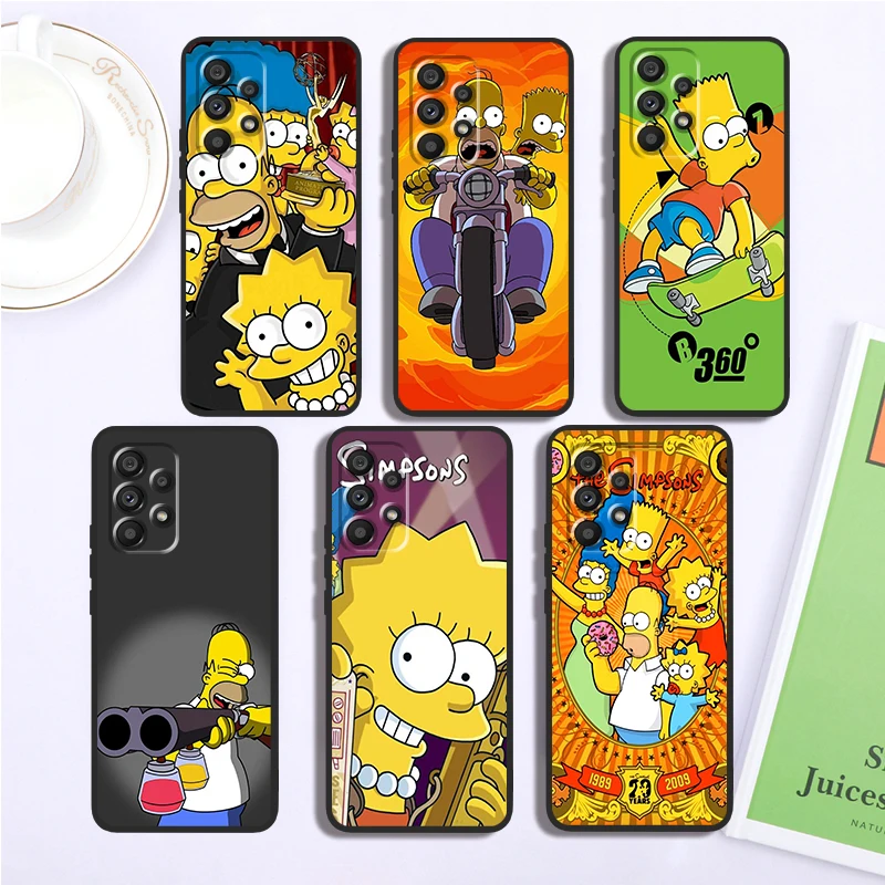 

Cool The Simpsons Cartoon Doodle For Samsung A53 A52 A33 A32 A51 A71 A21S A13 A73 A50 A22 A23 A03 A72 A54 A12 5G Black Back