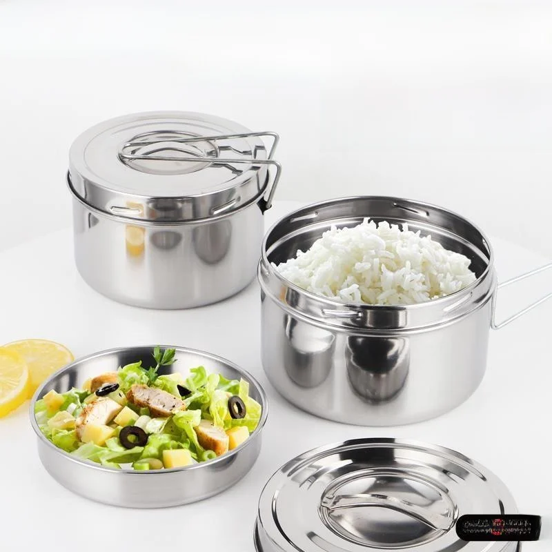 

Food ade Stainl Steel Old Sle Lunch Box for Office Workers Student Ceteria Meal Container Chinese Sle Single Layer