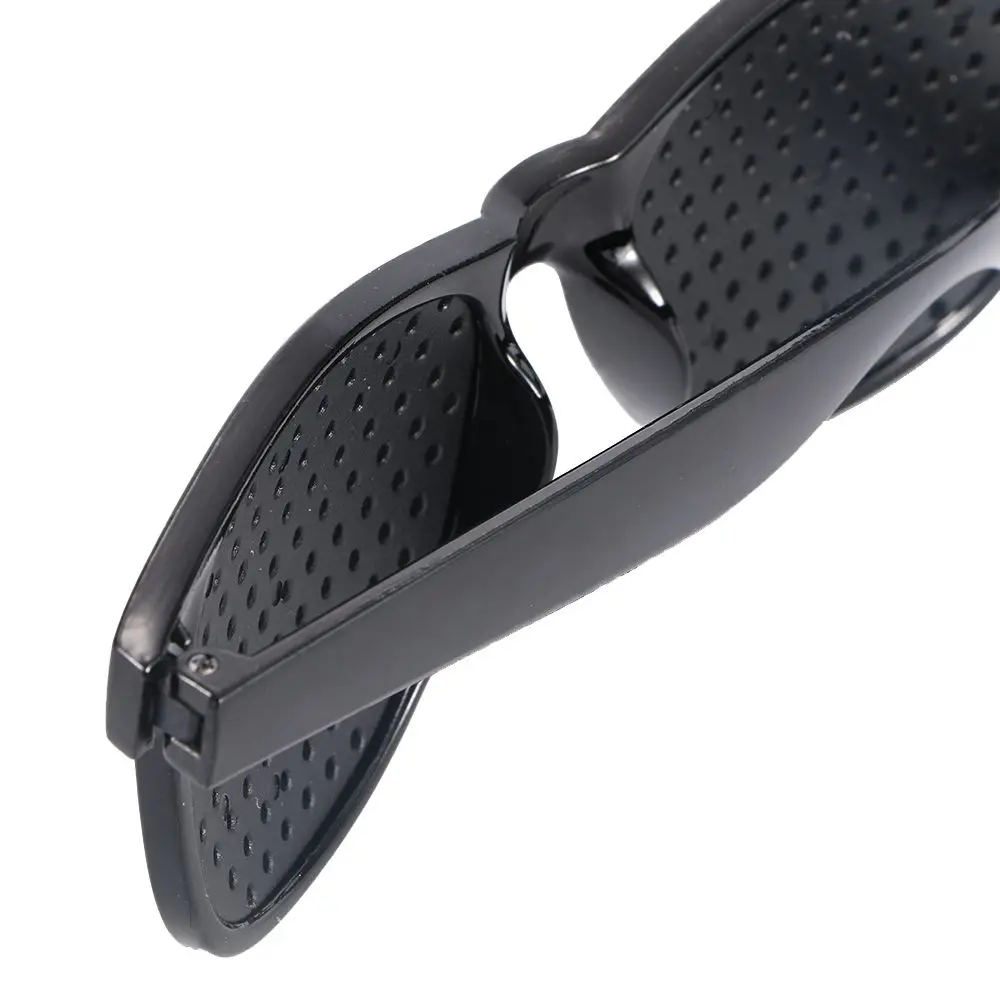 Пластиковые черные солнцезащитные очки с отверстиями для упражнений на глаза, очки-обскуры для улучшения зрения