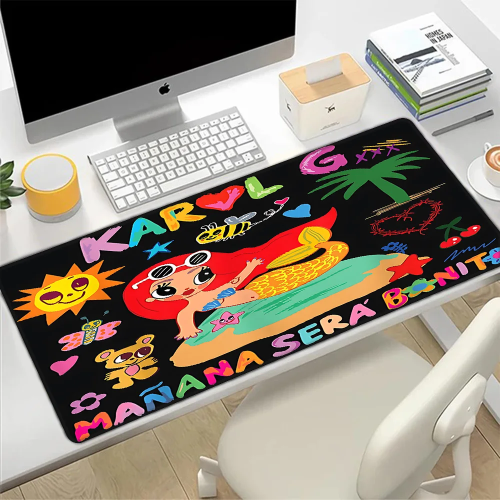 Karol G Mousepad HD Printing Computer Gamers Locking Edge Non-slip Mouse Pad XXL90x40cm Keyboard PC Desk Pad