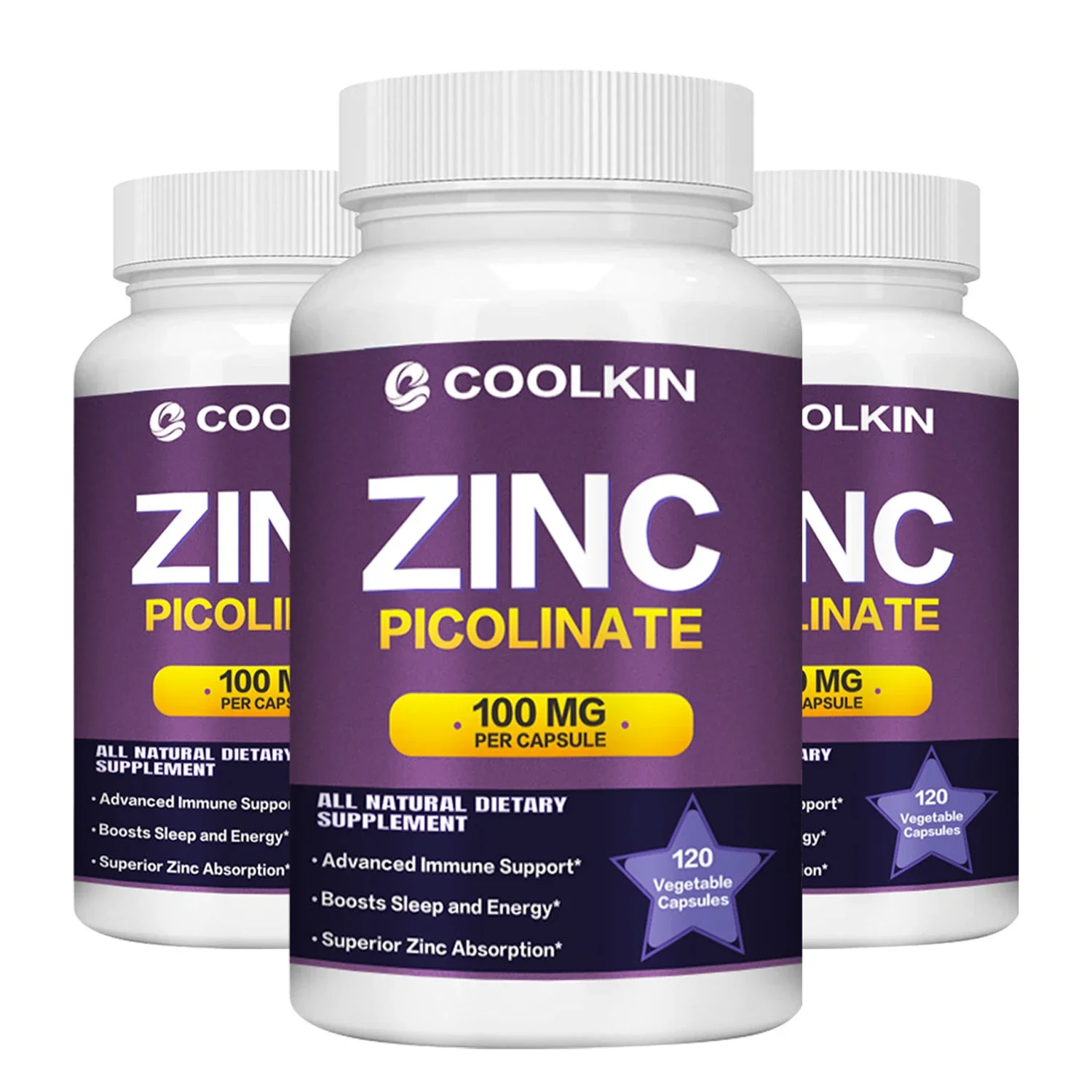 Zinc Picolinate Capsules - Supports The Body's Immune Defenses, Anti-oxidant, Brightens The Skin