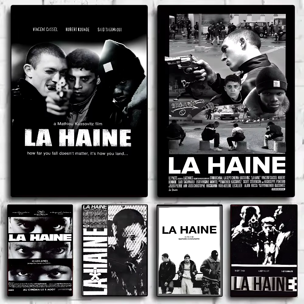 La Haine 1995-Filme-Poster, HD-Leinwandgemälde, Zuhause, Wohnzimmer, Schlafzimmer, Bar, ästhetische Dekoration