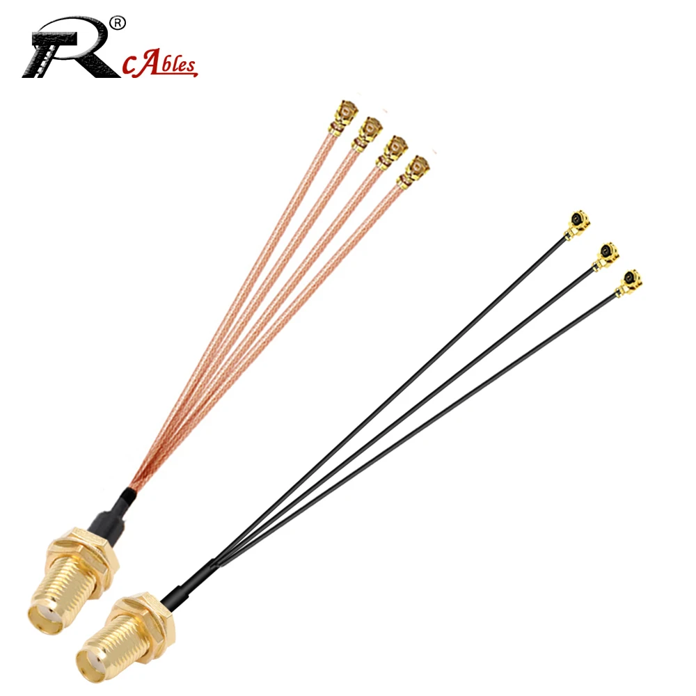 1PC RG178 SMA Female to MHF4 IPEX1/4 Female IPX U.fl 1 to 3 Splitter Combiner RF1.13 0.81 Pigtail RF Coaxial Extension Jumper