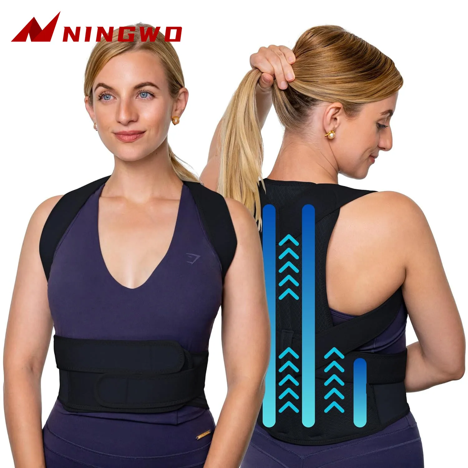 

Posture Corrector for Women & Men,Back Brace,Back Straightener,Neck Hump Spine Corrector,Full Back Support Posture Brace