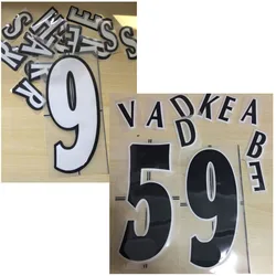 Retro Nameset Printing 1996-2007 CUSTOMIZE NAME NUMBER Heat Transfer Soccer Patch Badge