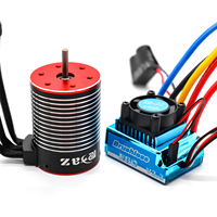RCXAZ 3650 Brushless Motor with 120A/480A ESC Brushless Electric Speed Controller 5.3 V/5A BEC for 1/10 RC Racing Car Truck
