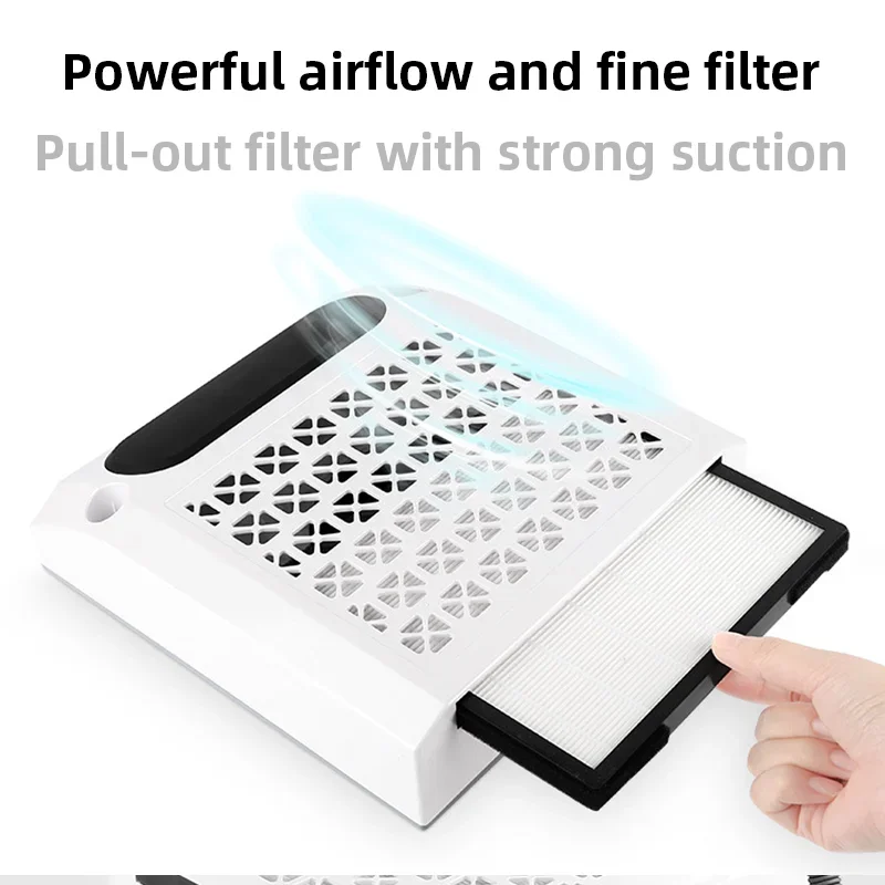 Machine à ongles professionnelle 4 en 1, collecteur de poussière, perceuse à ongles, lampe LED avec éclairage, outil haute puissance pour Salon d'art des ongles