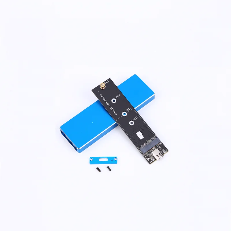 M2 SSD Case Enclosure NVMe  M.2 SSD Box USB 3.1 10Gbps for External Hard Drive +M Key M.2 SSD