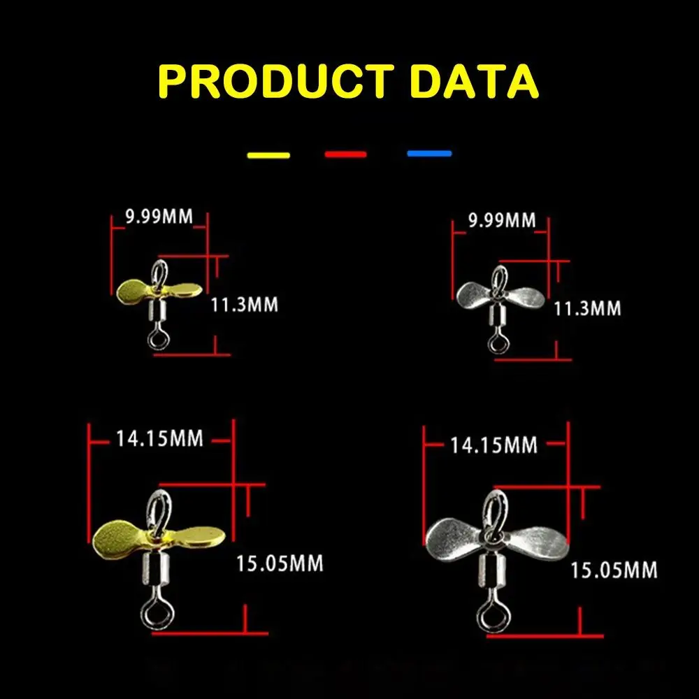 30pcs Spinnerbait Fly Propeller Spin Custom Topwater Fishing Lure Blades Plug Casting Stainless Steel Spinnerbait Prop Blade