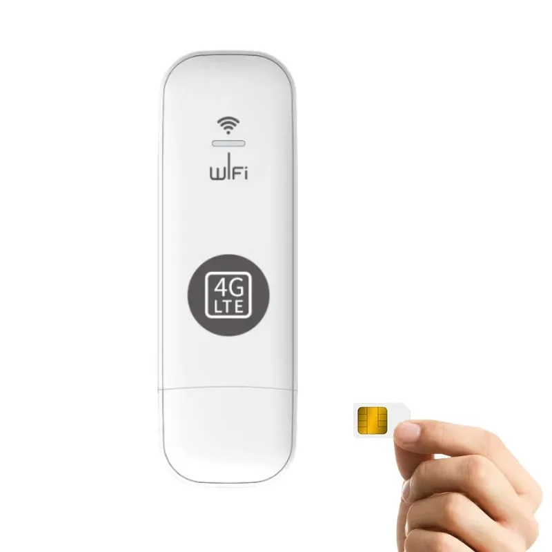 High Speed 150Mbps Wireless 4G Mobile Hotspot 4G Dongle 4G LTE WiFi Router with SIM Card Slot USB Modem