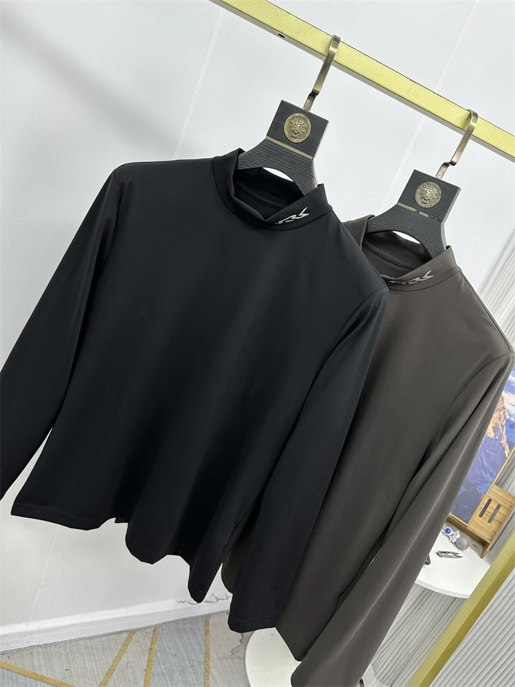 

Italian Sle Men's Long Sve T-irt Self-Heating Warm f High Collar Base Layer irt Comfortable Soft for Au...