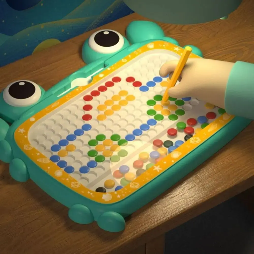 Planche à dessin de crabe magnétique en plastique avec stylo magnétique, planche de Graffiti Montessori, bloc de croquis magnétique rond, jouets pour enfants