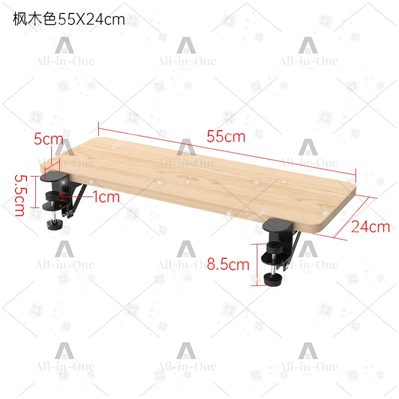 Desktop Extension Board No-Drill Expansion Desk Artifact Hand Rest Extended Widened Tabletop