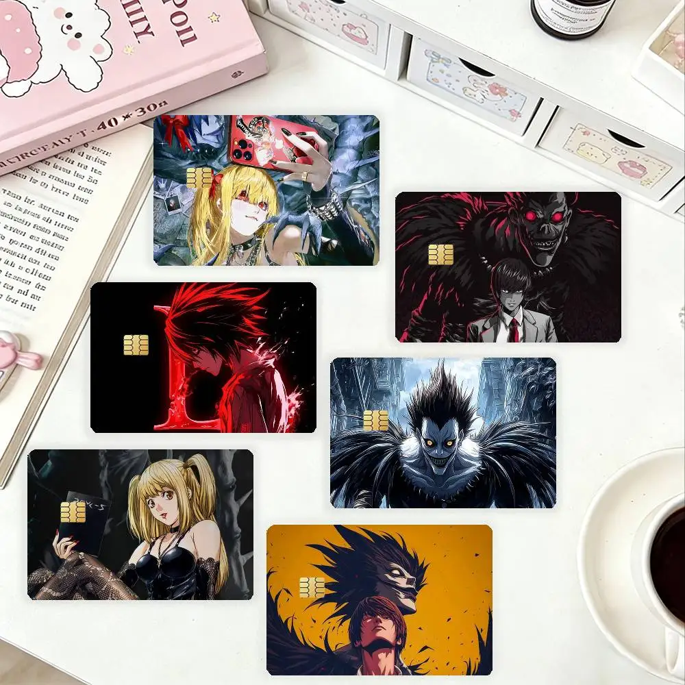 

D-Death Note DN Classic Dark Anime HD Waterproof Card Skins Protective Stickers for Credit Bank Game Cards