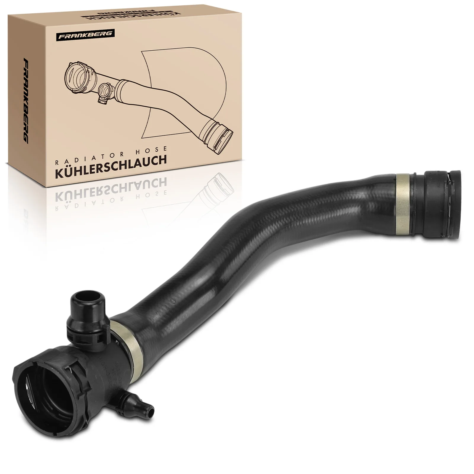 Frankberg 1x Kühlerschlauch Kühlwasserschlauch für BMW X3 F25 X4 F26 1.6L-3.0L 7646155 17127601855 7601855 51397 73105 CHR0603