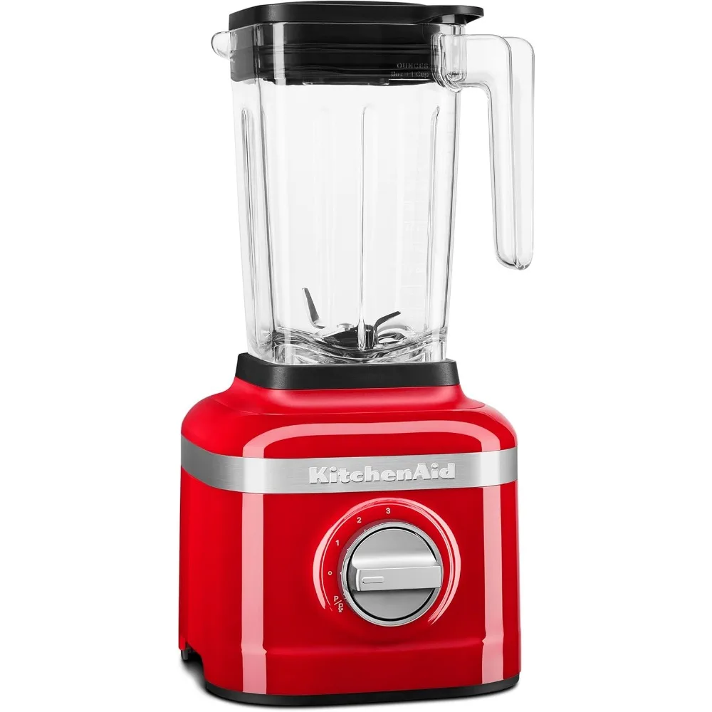 3 Speed Ice Crushing Blender with 2 Personal Blender Jars,Passion Red, 48 oz，Adjustable Speed Control，Stainless Steel