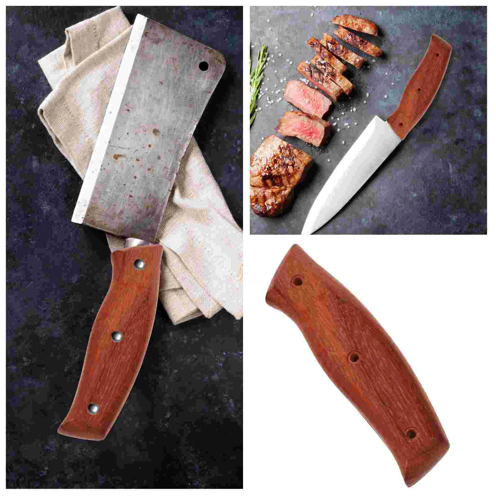 Mango para cuchillo de cocina, agarre reemplazable, accesorios de repuesto antideslizantes para Chefs