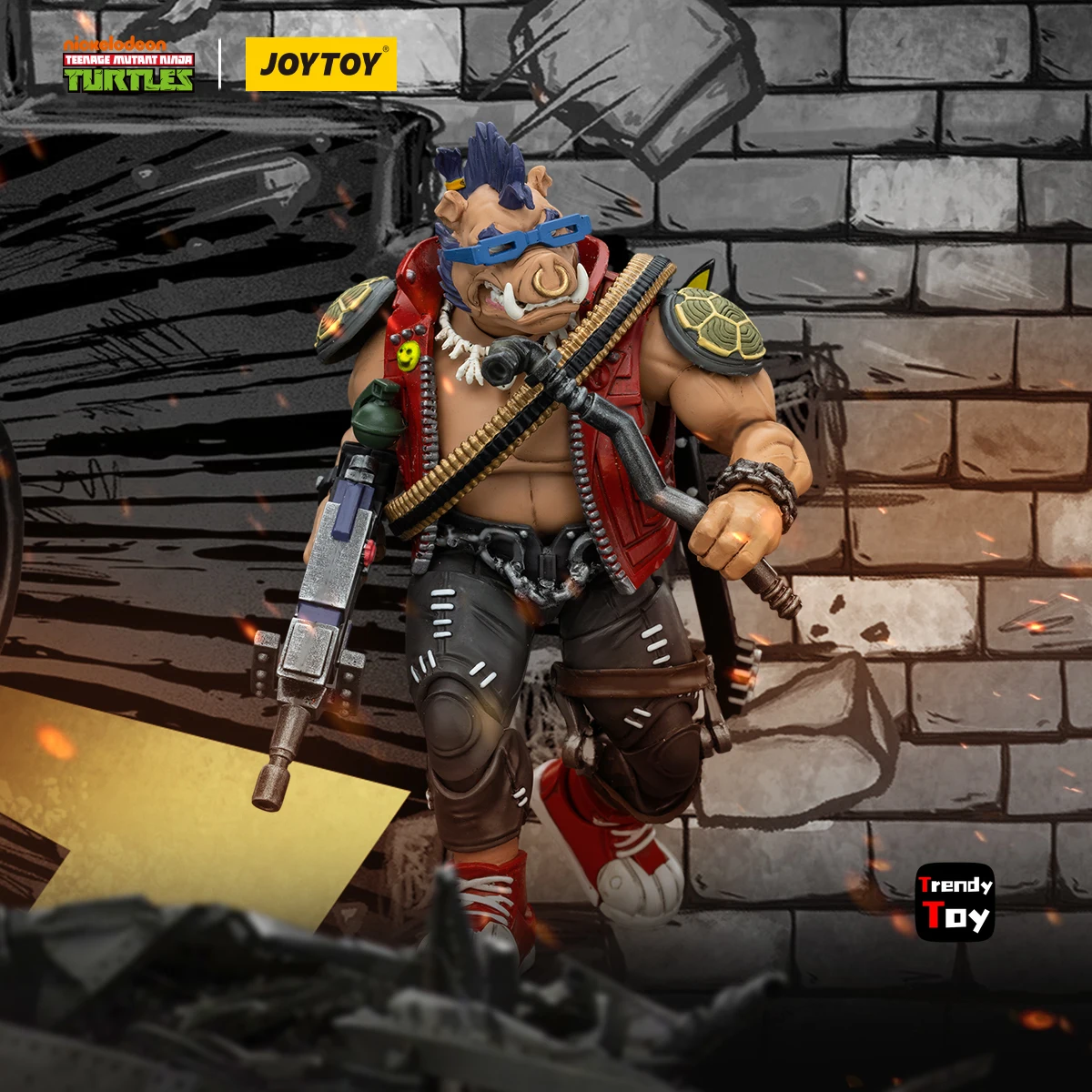 

Предзаказ: Набор из 2 фигурок JOYTOY TMNT-Rocksteady и TMNT-Beebop, масштаб 1/18