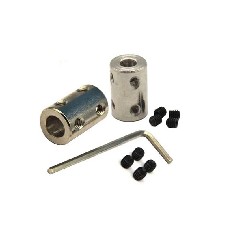 Rigid coupling 3/4/5/6/6.35/7/8/10/12mm motor shaft variable diameter conversion connector cylindrical coupling DIY model mechan