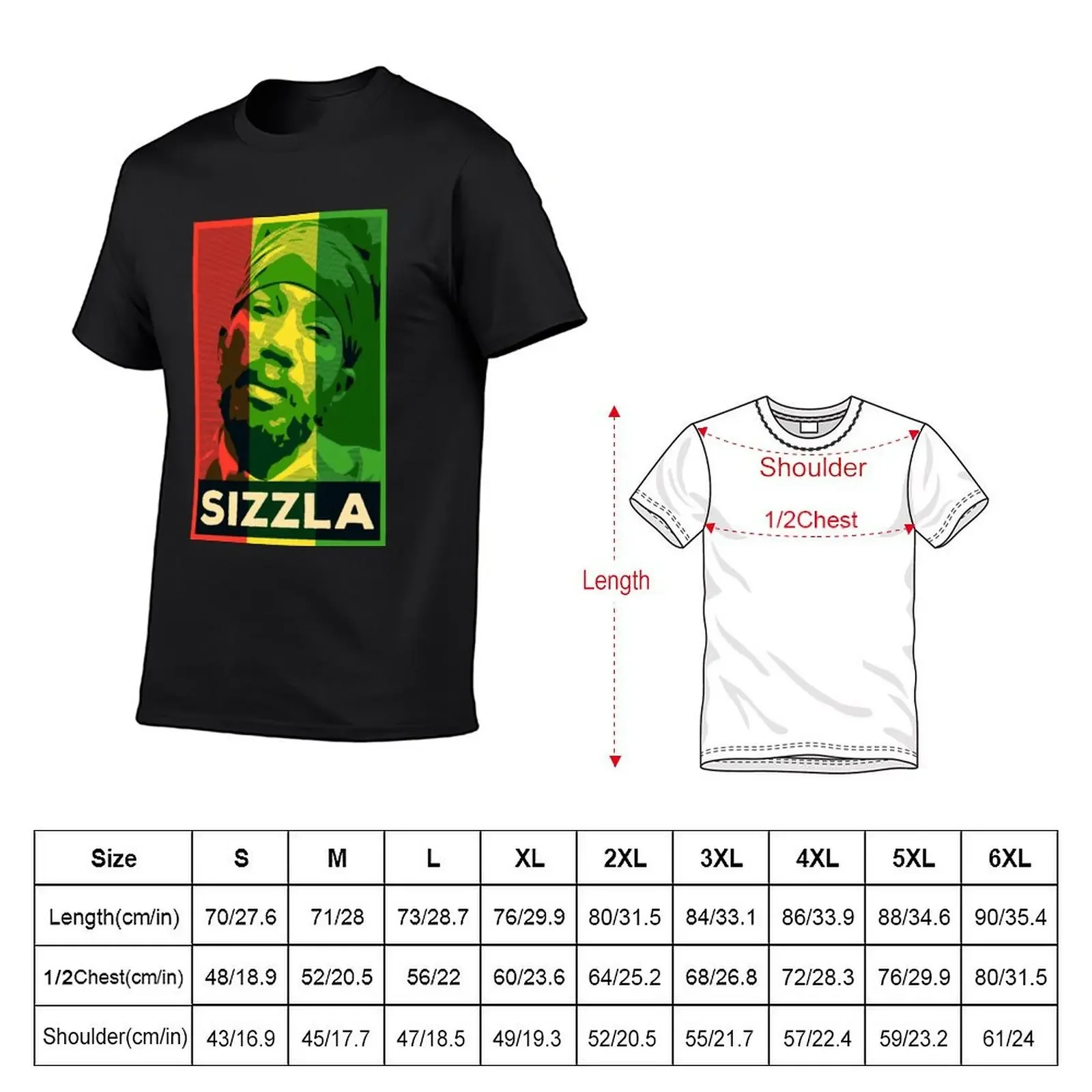 Reggae Legends Sizzla Kalanji RASTA Famous Jamaican Reggae Musician T-Shirt plus sizes blanks anime t shirts anime shirts men