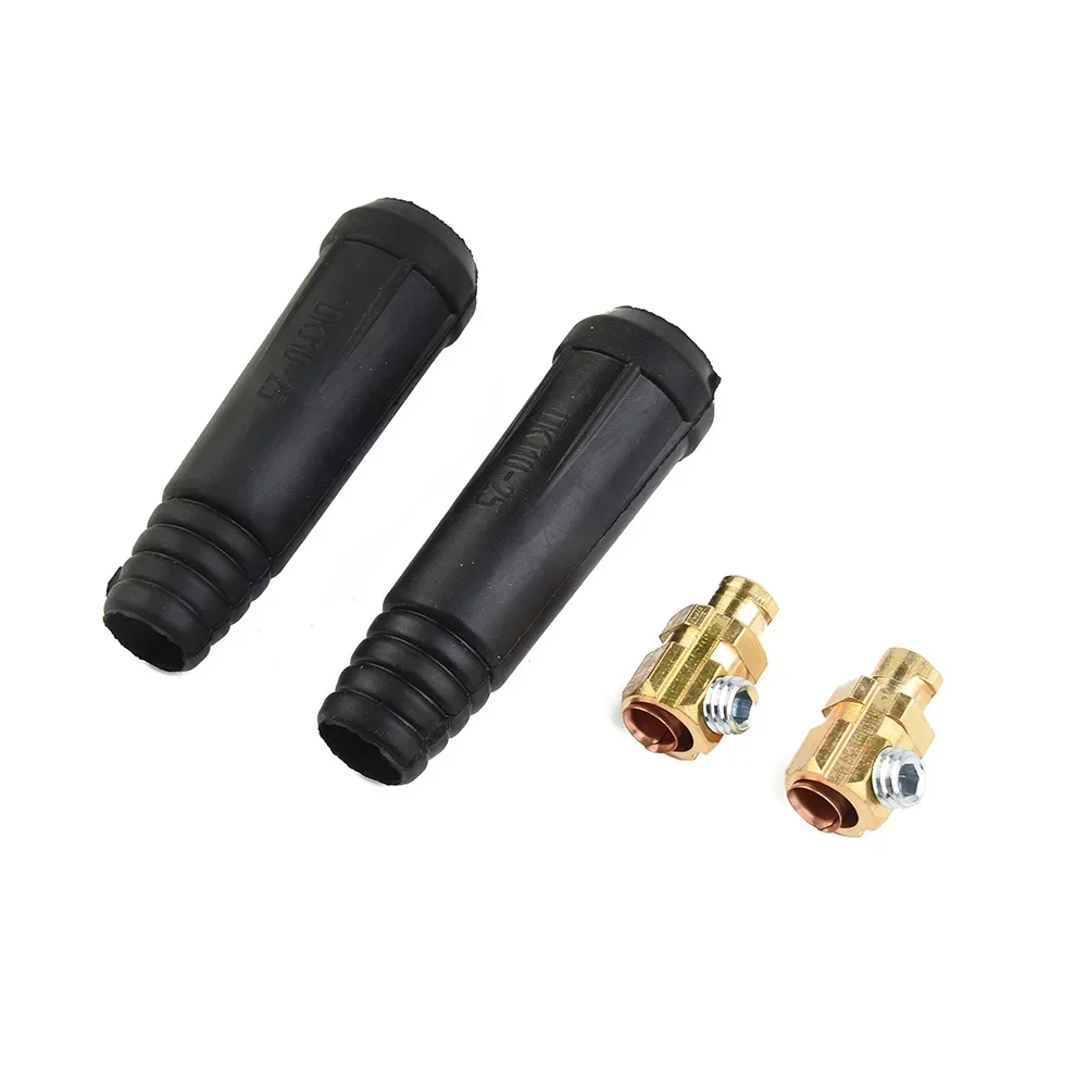 Accessories Durable Hot New Parts Useful Welding Cable Connector TIG 2pcs Adaptor Cutting DKJ10-25 Pair Plasma