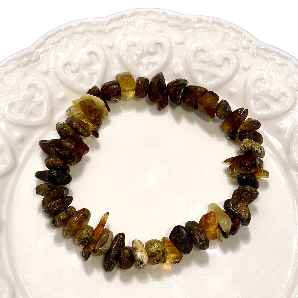7x11mm-18cm Natural Amber “Duobao” Free-Form Chipped Stone Bracelet Gift Jewelry Make Supplies DIY Necklace Earrings Accessories - view 4