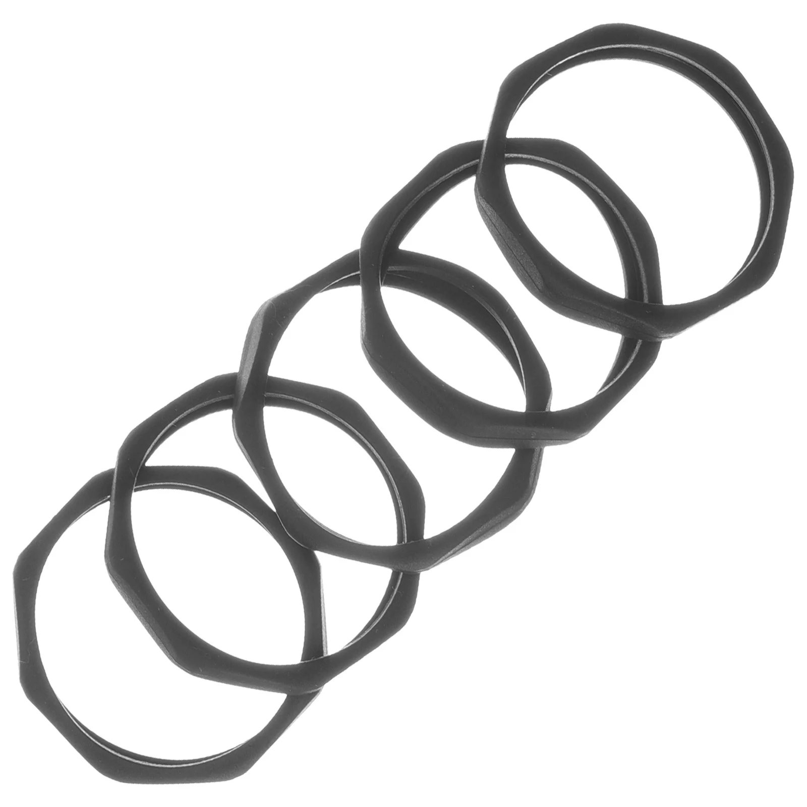 5Pcs Mic Anti-Rolling Ring Universal Non-Slip Protector for Microphone Sturdy Design Suitable for Stage Ktv Family Gathering