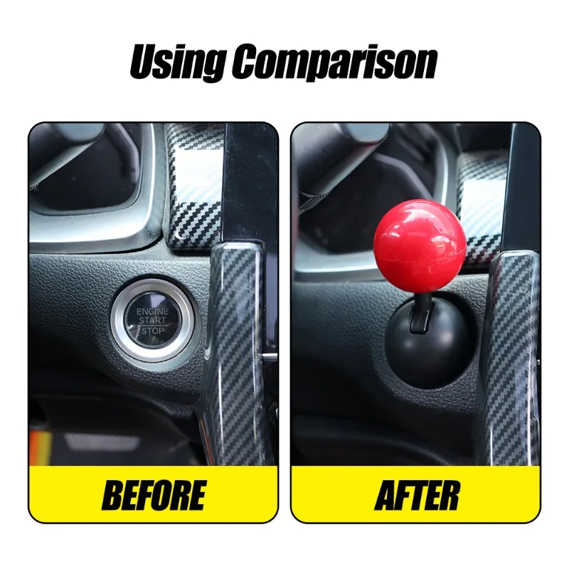 Auto One Button Start Lever Car Engine Start Stop Button Joystick Full Metal Ball-bar Automotive Decorative Accessories