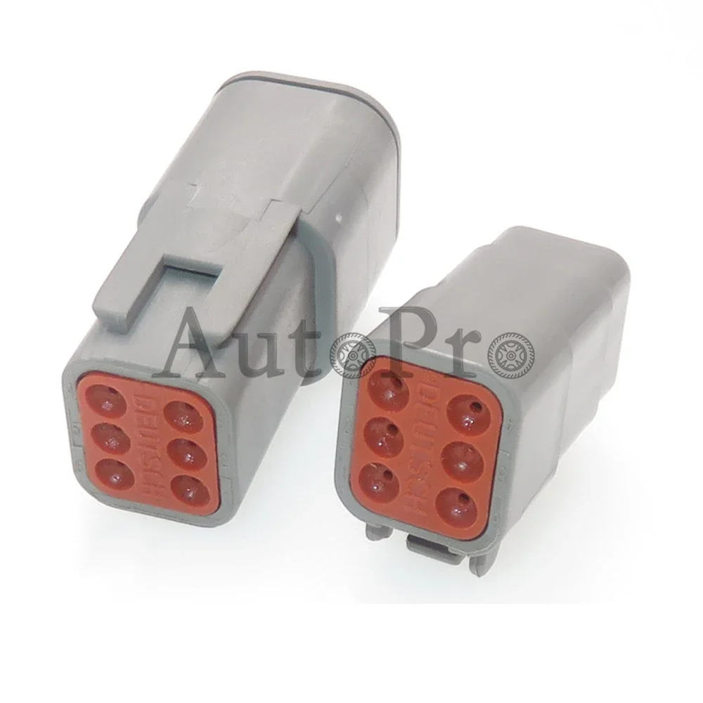 1 Set 6 Pin Escavatore Cavo Spina ATM04-6P ATM06-6S AC Montaggio Grande Presa di Alimentazione Auto Adattatore Impermeabile DTM06-6S DTM04-6P