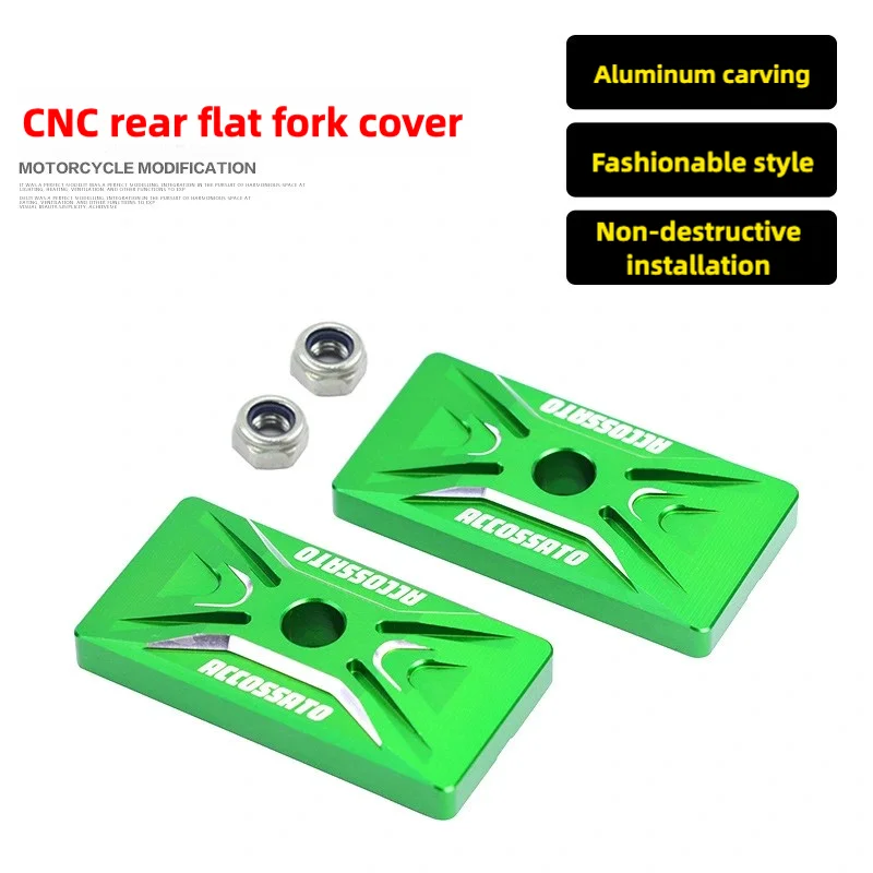 

Motorcycle Accessories Chain Adjuster CNC Rear Swingarm End Caps Flat Fork Decorative Covers For Kawasaki NINJA500 ninja500 Z500