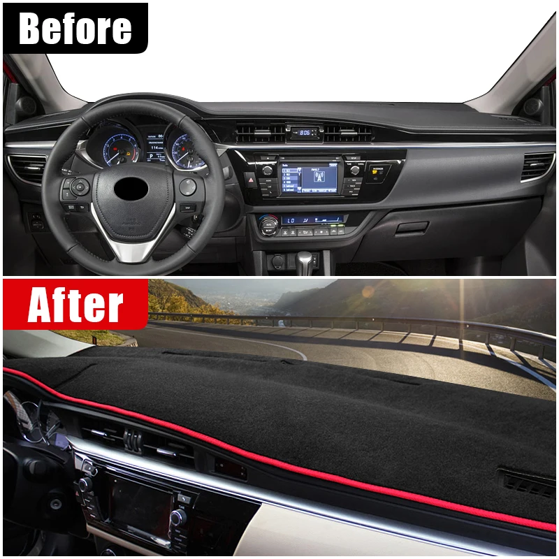 For Toyota Corolla iM Auris E180 2014 2015 2016 2017 2018 Car Dashboard Cover Sun Shade Avoid Light Mat Pad Carpets Accessories