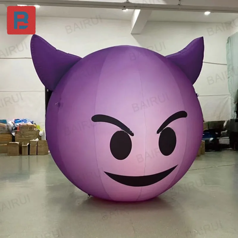 Inflatable purple demon, inflatable decoration, suitable for Halloween parties / brand events / music festivals / photo booths