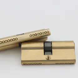 Entrance Double Open 90 100 105 110 120mm Lock Cylinder AB Key Anti-Theft Pure Brass Gate Door Lock Handle Bedroom Extended