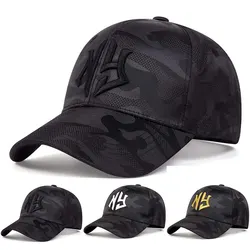 Unisex Letter Embroidery Camouflage Baseball Hats Spring and Autumn Outdoor Adjustable Casual Hats Sunscreen Hat