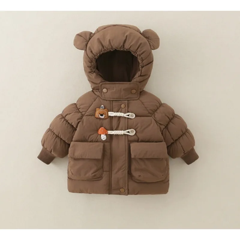

Пальто Bread Jacket, утепленное хлопковое пальто для девочек, в корейском стиле, однотонное пальто-принцесса для зимы