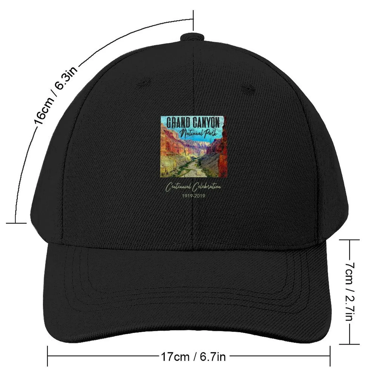 Grand Canyon National Park Centennial Celebration Baseball Cap beach hat Hood Fashion Beach Brand Man cap For Women Men's