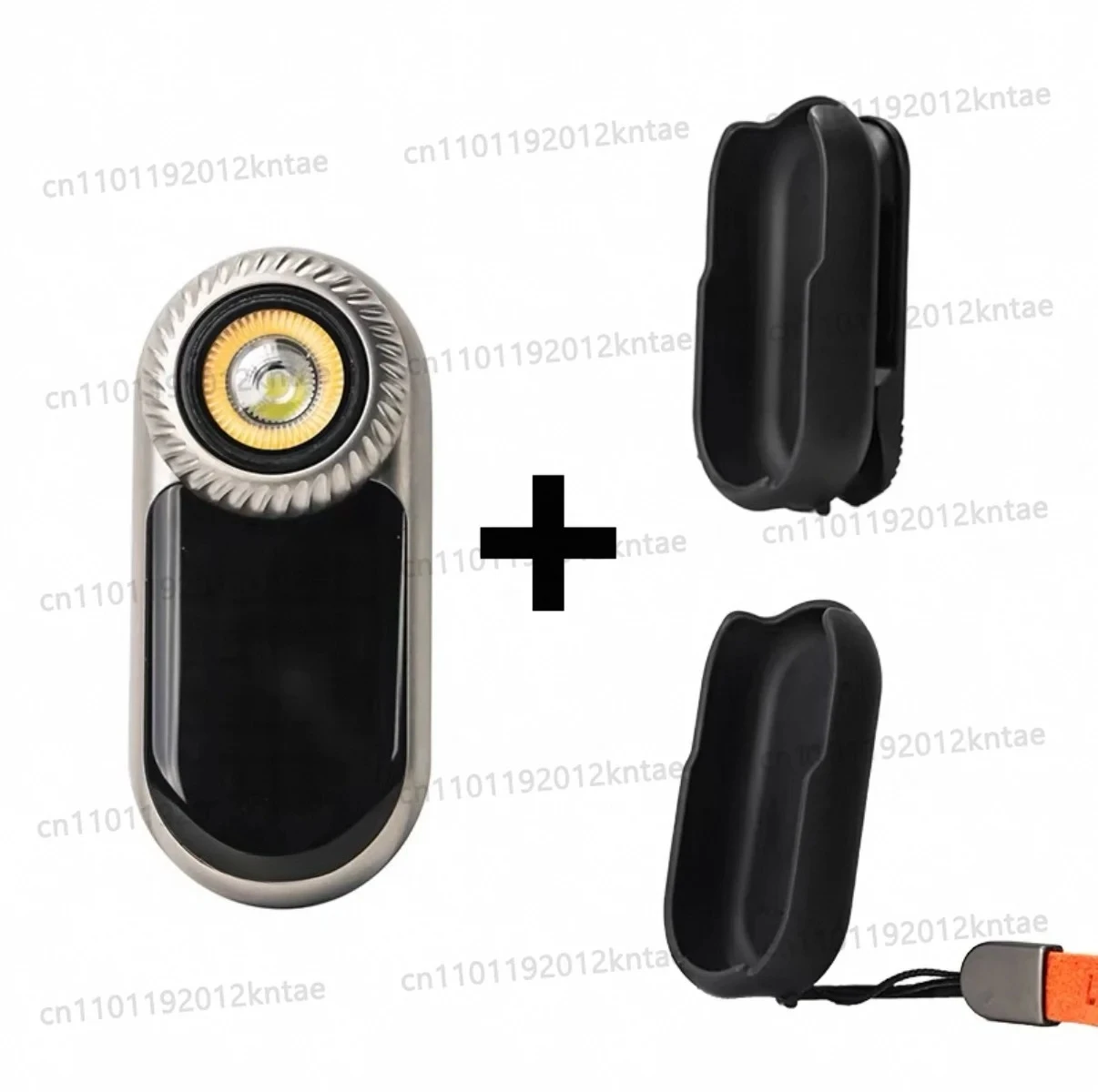 SK09 Multifunctional Mini EDC Flashlight Grey with Aluminum Alloy Back Clip Edition