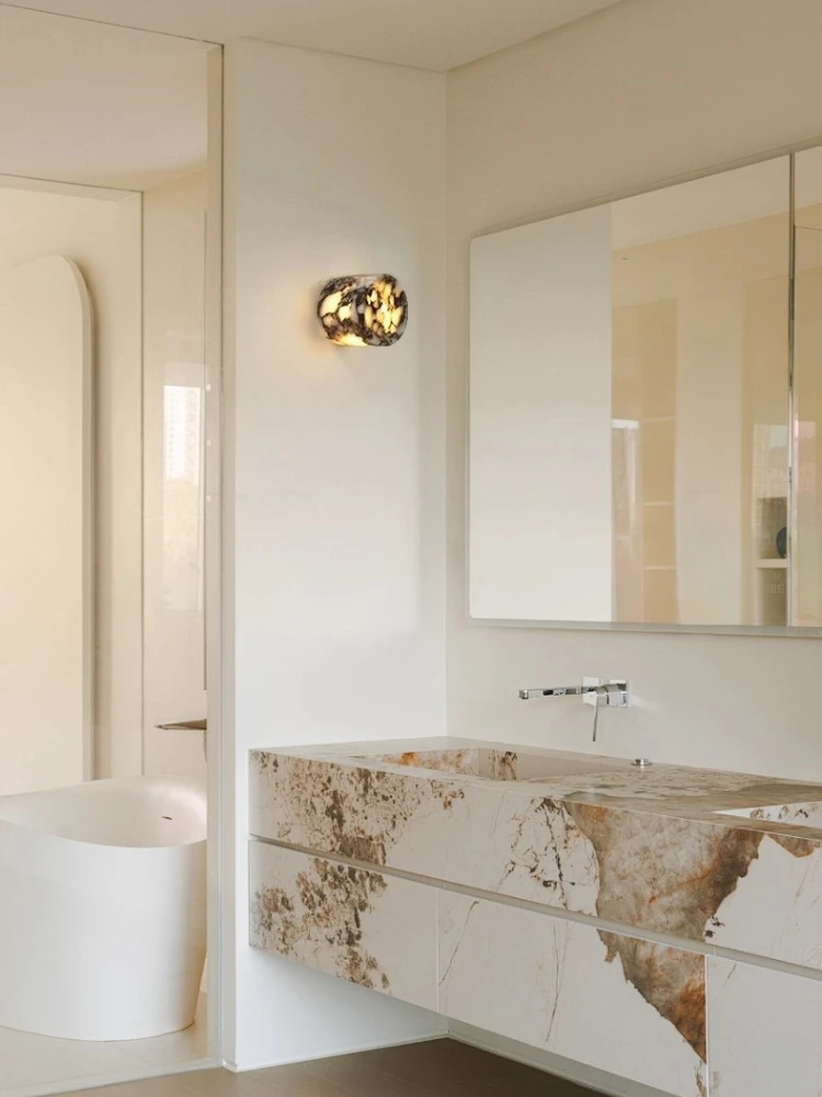 غرفة نوم بجانب السرير، ضوء بولغاري فاخر، شعور راقي، غرفة المعيشة، حائط الخلفية، ضوء الممر، الدرج، بالوعة الجدار #4