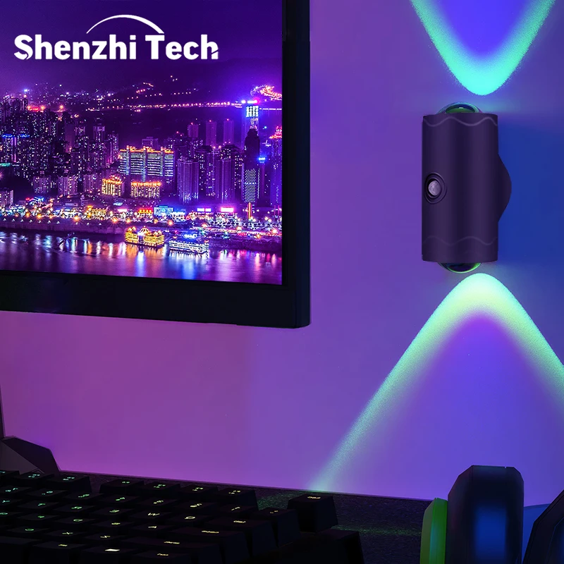 ضوء ليلي بمستشعر حركة ذكي - تشغيل/إيقاف تلقائي، 3 أوضاع إضاءة، كشف 5 أمتار، سهل التركيب لغرفة النوم، المدخل، السلالم #5