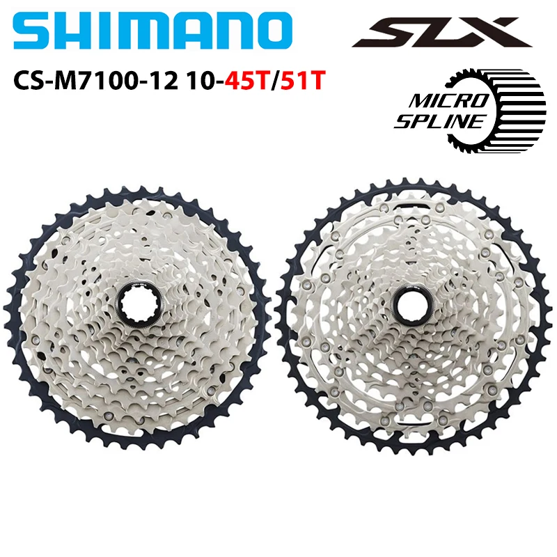 SHIMANO Deore SLX M7100 12 Speed Mountain Bike Flywheel 12V Variable Flying 12S 10-51T 10-45T CS-M7100 Micro Spline Cassette