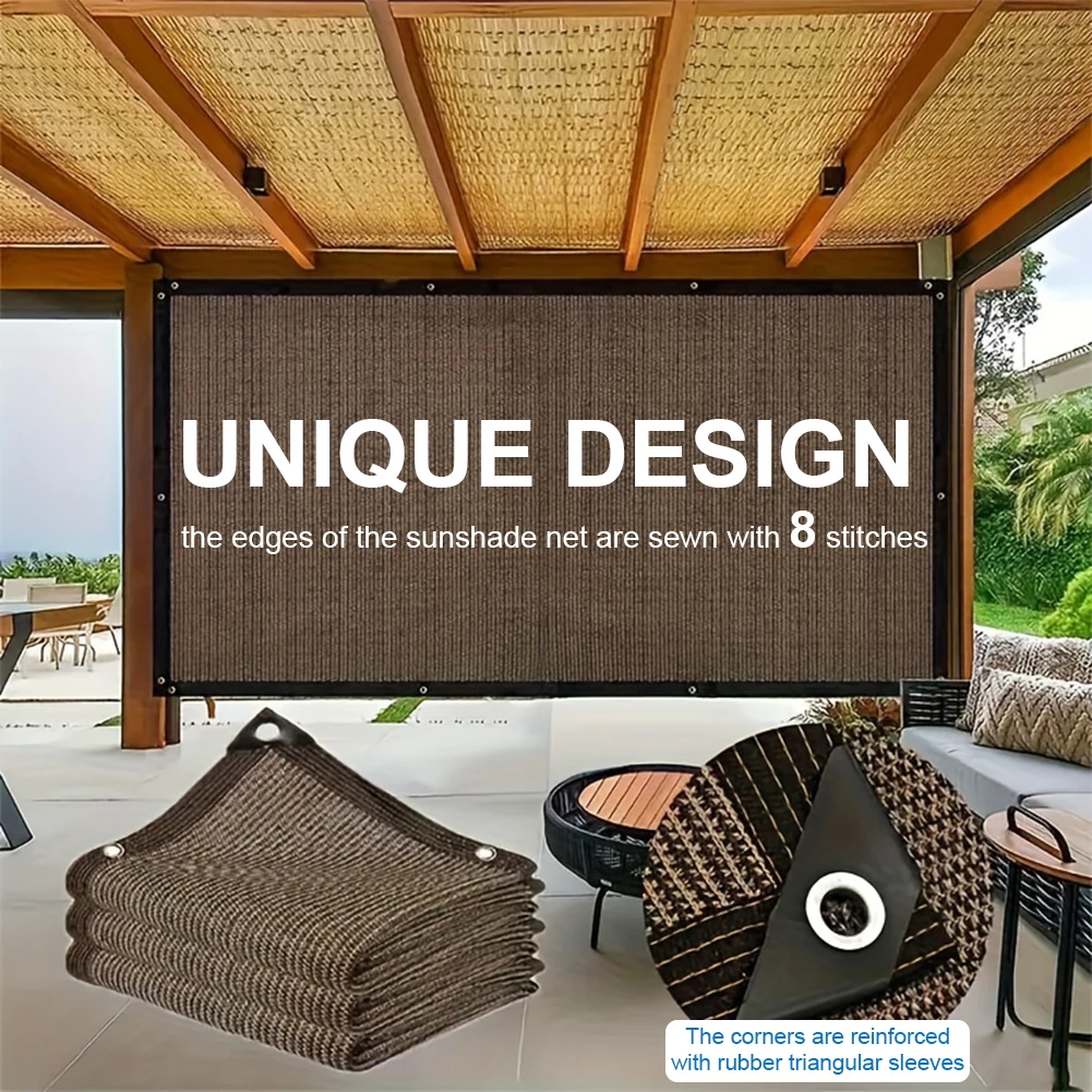2x3 м/3x4 м солнцезащитный козырек, прямоугольная солнцезащитная сетка из HDPE с втулками, навес для теплицы, сада, патио, заднего двора